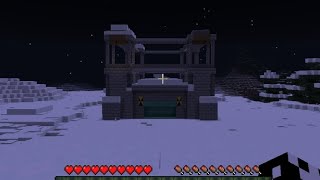 я построил бункер(базу) от зомби в Майнкрафт