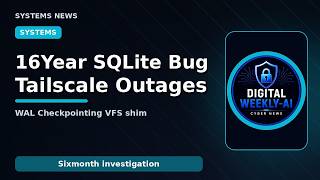 Tailscale outages traced to 16‑year SQLite 'WAL‑Reset' bug