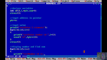 sum of array using pointer | c program | c programming.