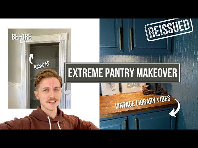 Repurposed Pantry Makeover! Dark and moody vibes | REISSUED class=