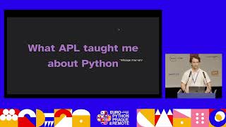 What APL taught me about Python ⚡️ – lightning talk by Rodrigo Girão Serrão at EuroPython 2023