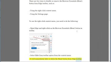 Disable Browser Essentials (Heart) button in Microsoft Edge toolbar