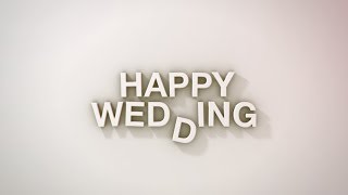 らぼわん 結婚式ムービーの無料素材 ストップモーションの Happy Wedding Youtube