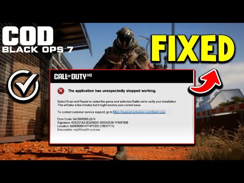 How To FIX COD Black Ops 7 Crash Error 0xC0000005 (cod.exe) | 100 Working 2025