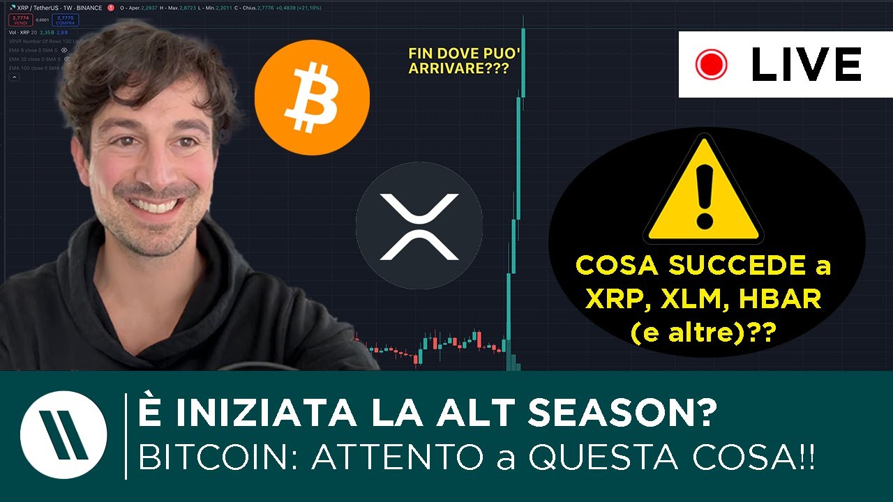 BITCOIN, CRYPTO: LA ALTSEASON È UFFICIALMENTE PARTITA?? | XRP, HBAR, ALGO,  XLM: COSA STA SUCCEDENDO?