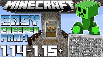 Easy Creeper Gunpowder Farm Tutorial | Minecraft 1.14/1.16+ (Java Edition)