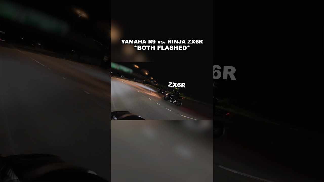 Yamaha R9 vs. Ninja ZX6R! 🤯🔥(we're talking on intercoms