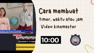 Cara menampilkan Timer, waktu dan jam di video editing kinemaster