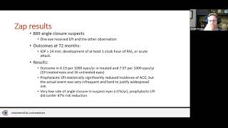 Current Thoughts on Angle Closure Glaucoma