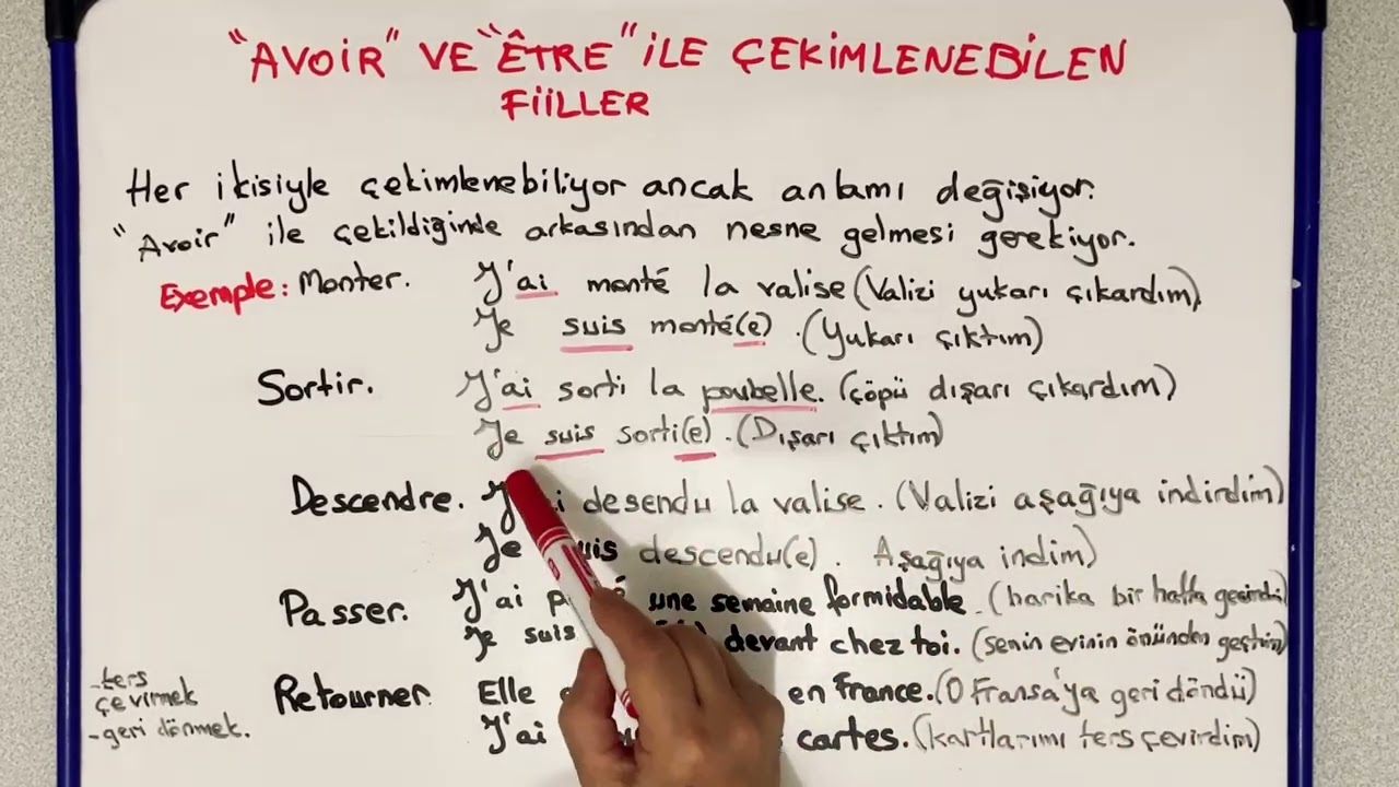 Avoir ve Être ile Çekimlenen Fiiller | Fransızca Passé Composé Mantığı