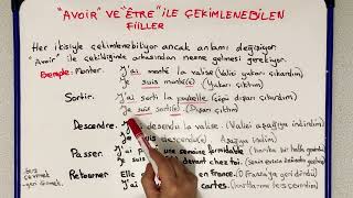 Avoir Ve Être Ile Çekimlenen Fiiller Fransızca Passé Composé Mantığı