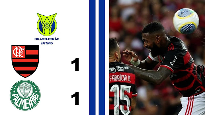 FLAMENGO 1X1 PALMEIRAS - 22ª RODADA - BRASILEIRO SÉRIE A 2024