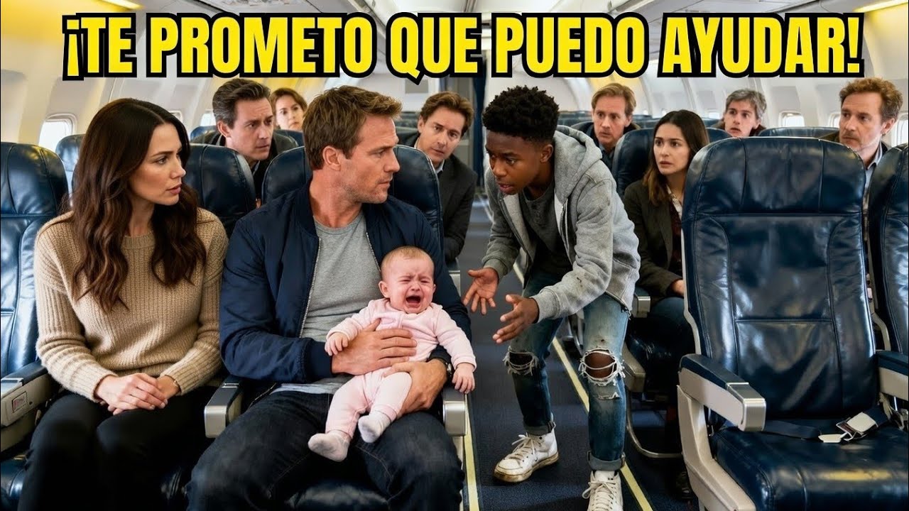 Nadie Pudo Calmar al Bebé en el Avión Hasta que un Niño Negro Tarareó una Melodía que lo Cambió Todo