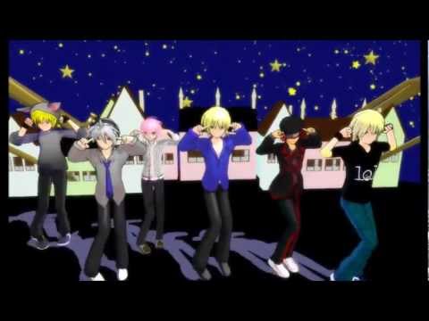 MMD　骸骨楽団とリリア　ボカロBoys Version