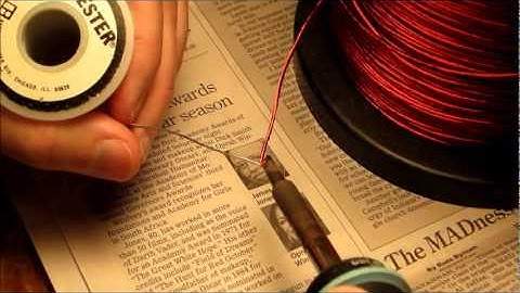 How to solder litz wire