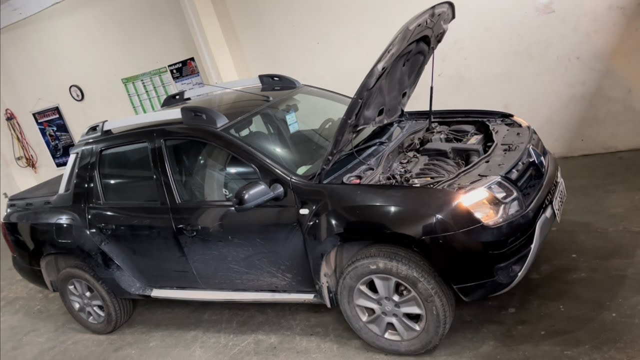 Troca do eletroventilador do radiador do motor da Duster Oroch 1.6 16v Flex