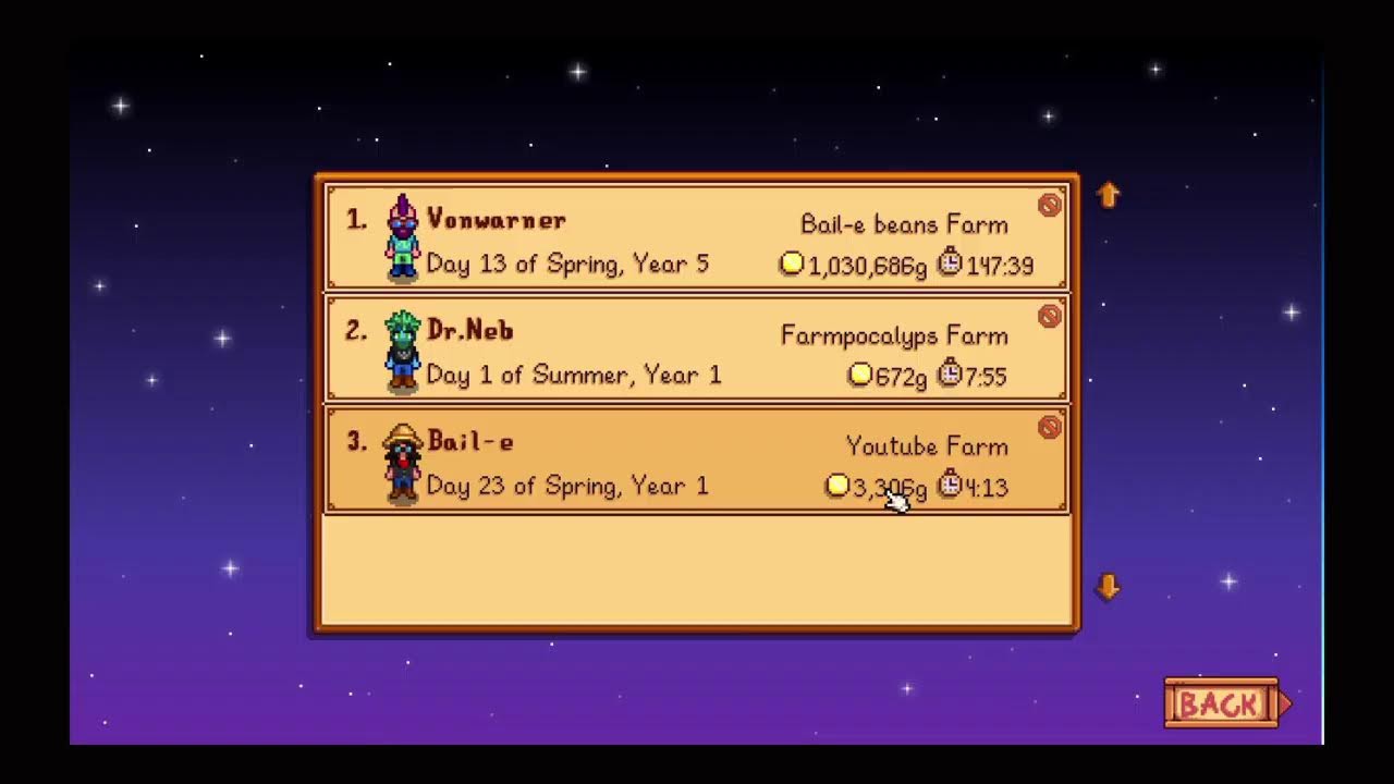 Stardew valley -VONWARNER -Bail-e farm spring year 5