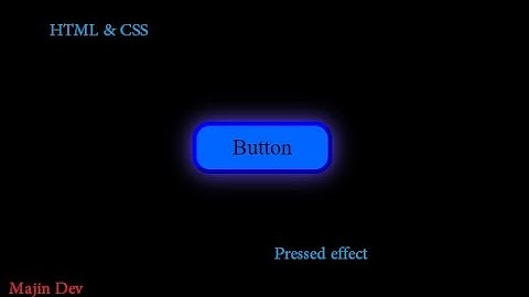 Animate your button (Pressed effect CSS)