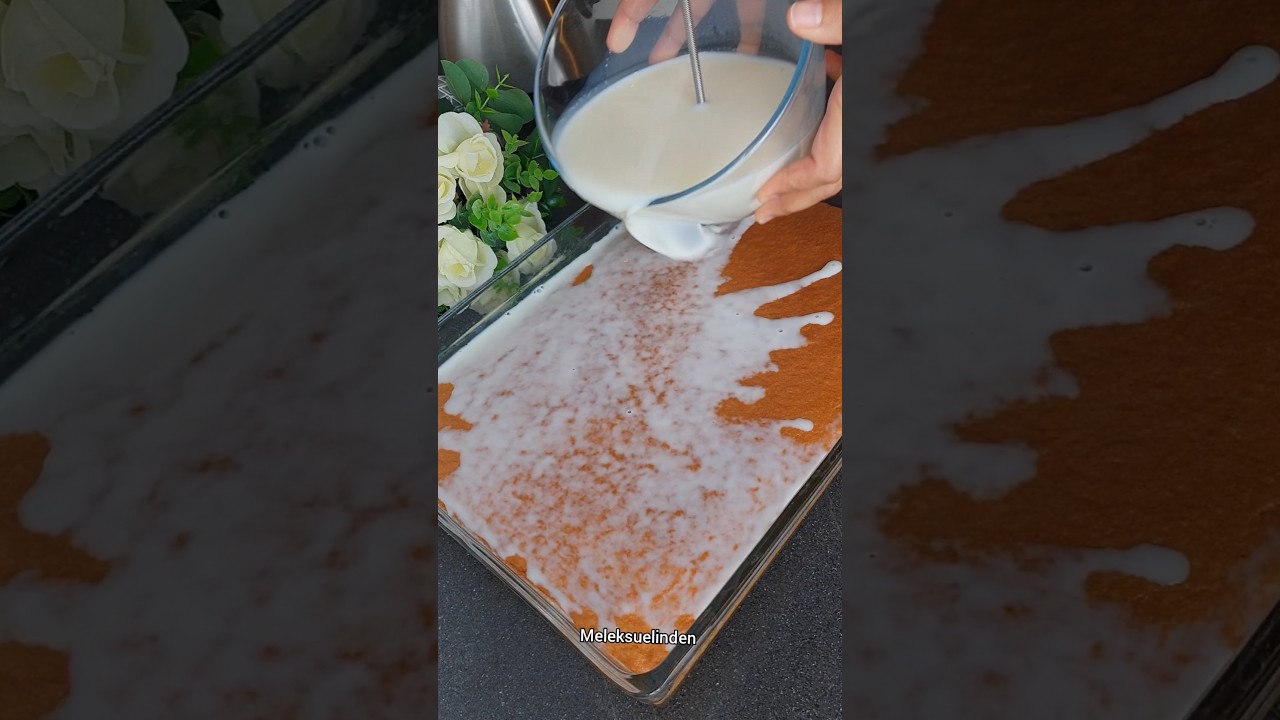 Hafif ve lezzetli bir tarif arıyorsanız işte o tarif bu tarif 😋 Süt şerbetli beş kaşık tatlısı Hafif ve lezzetli bir tarif arıyorsanız işte o tarif bu tarif 😋 Süt şerbetli beş kaşık tatlısı