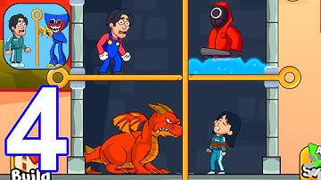 Squid Pin - Gameplay Walkthrough Part 4 All Levels 101-130 (Android,iOS)