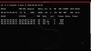 Cracking WIFI password (WEP) screenshot 5