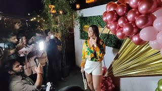 Akanksha Puri Looks Gorgeous In Western Outfit At Roshni Walia Birthday Party Akanksha Puri