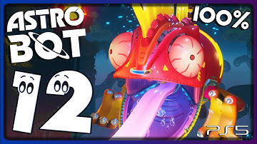 Astro Bot Walkthrough Part 12 - 100% (PS5) Chameleon Boss / Going Loco
