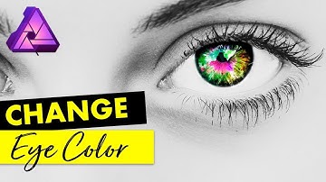 How to Change Eye Color in Affinity Photo | Graphic Design Tutorial