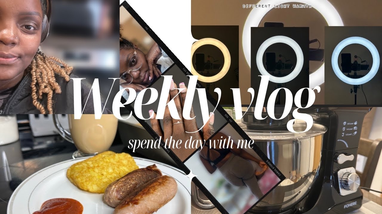 YOUTUBE MORNINGS & WORKING EVENINGS//UNBOXING A RING LIGHT,MIXER//HOME WORK- OUTS//BAKING//TEMU