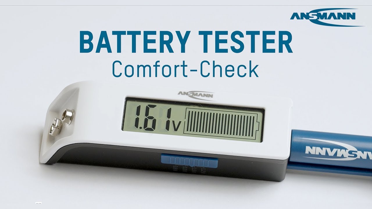 Ansmann 1900-0110 Battery Tester Comfort Check Fast Multi-Type