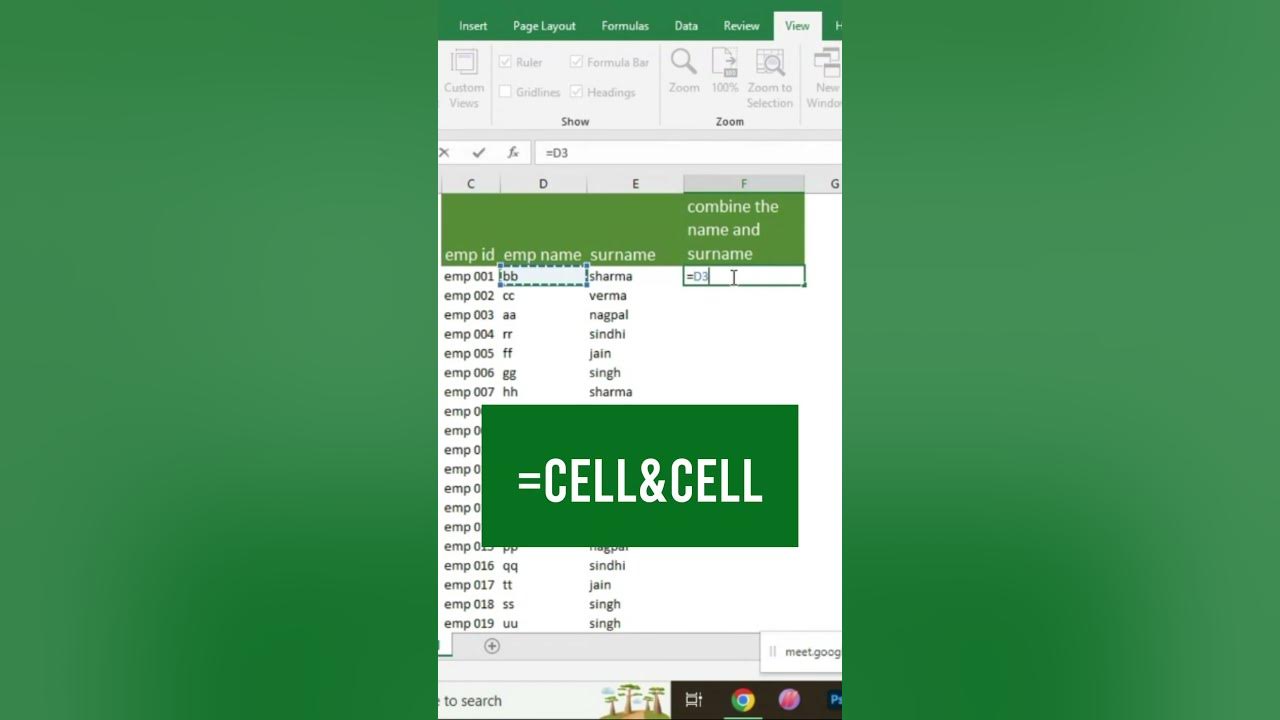 how-to-join-cells-youtube