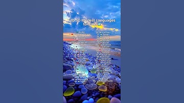 Top 50 hardest Languages to Learn 🌍