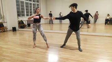 Felipe Garcia and Oksana Andreeva - Zouk Demo (turns)