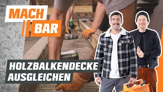 Holzbalkendecke ausgleichen & Dachboden nivellieren | OBI