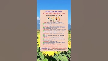 TOP 6 APP VAY TIỀN ONLINE DUYỆT NHANH – AN TOÀN & UY TÍN NHẤT HIỆN NAY #vaytienonlineuytin