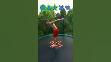 BACKFLIPS into impossible SHAPES ⭕⭐️⏹️❌💟#challenge #trampolinetricks  #tiktok  #shapes #shorts