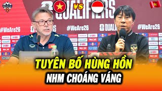 🔴Họp Báo Việt Nam vs Indonesia: HLV Troussier Và Shin Tae Yong Tuyên Bố Hùng Hồn, NHM Choáng Váng