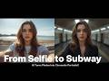 AI Turns a Simple Selfie into a Cool Subway Aesthetic Shot | Stunning AI Photo Transformation
