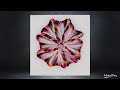 🌈PEINTURE FLORALE 4 Démo Acrylique pouring fleur chaine New Tableau abstrait fluid'art SABCREATIONS