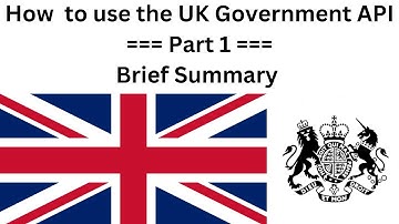 How to use the UK Government APIs