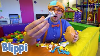 Blippi Learns Human Body Parts At A Fun Indoor Playground! | Educational Videos for Toddlers