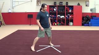 Sidestep footwork 45 90 180
