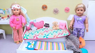 Doll Best Friends Sleepover Party in Dollhouse  - PLAY DOLLS friendship stories screenshot 5