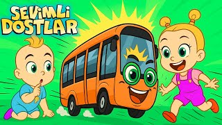 Sevimli Dostlar Bak Otobüs Geliyor Otobüsün Tekerleği Dönüyor Bebek Ve Çocuk Şarkıları