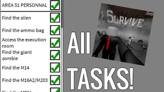 ALL TASKS COMPLETED   (Survive and Kill the Killers of Area 51) *timestamps in des*