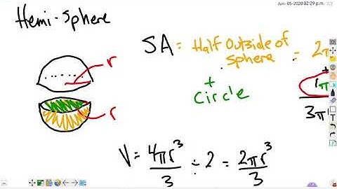 Grade 10C - SA and Volume of Spheres and Hemispheres