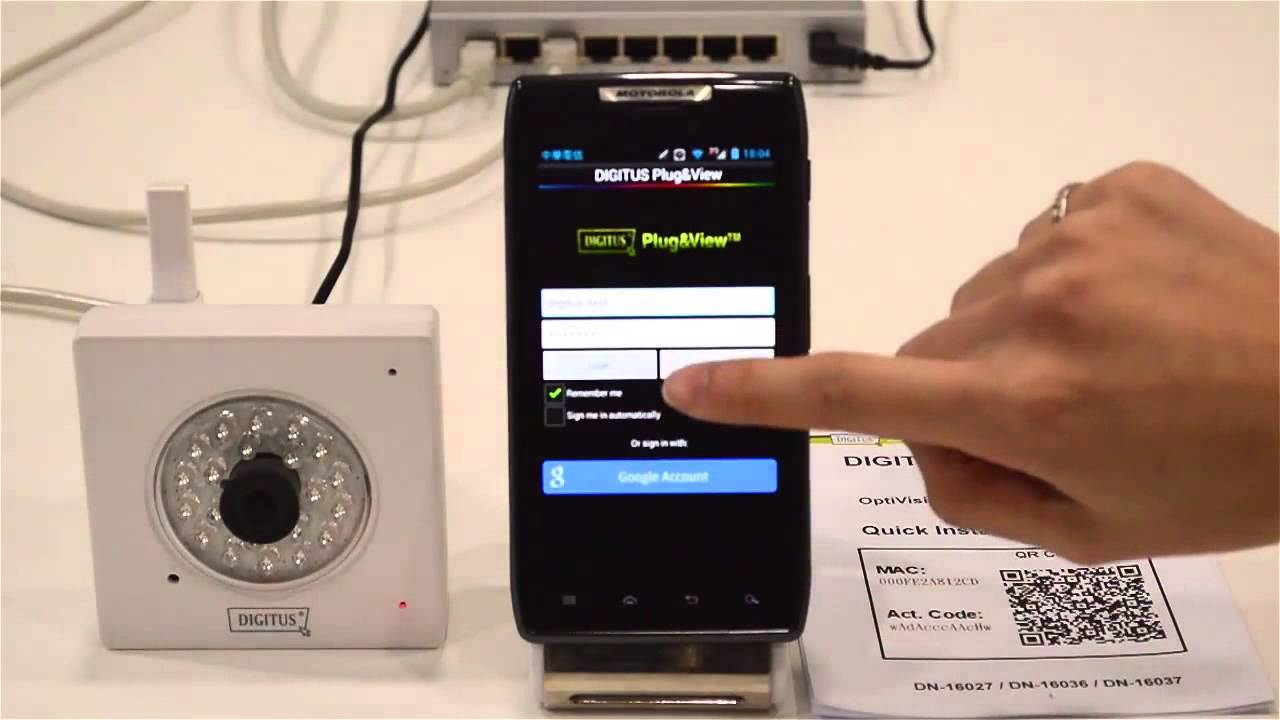 Камеры Digitus Plug&View -- простое видеоруководство по установке Часть 1