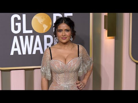 Salma Hayek 2023 Golden Globes Arrivals