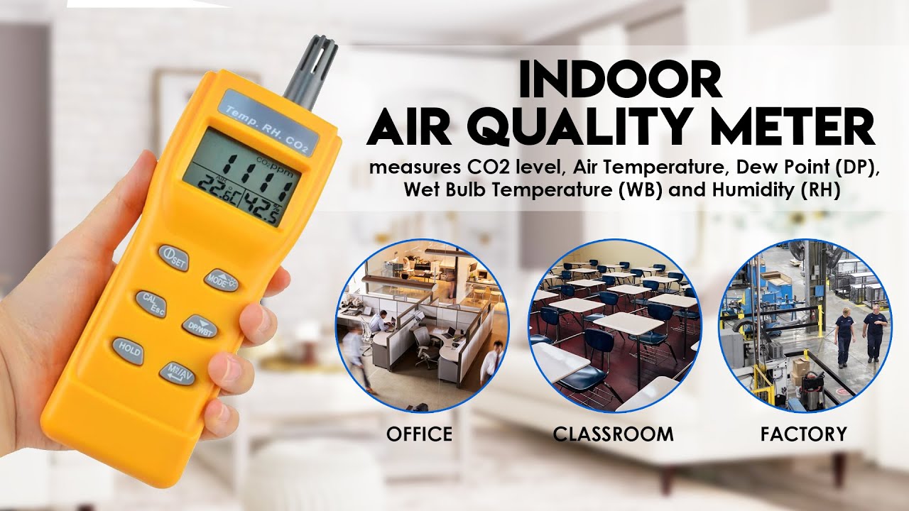 air Quality Measurement Device Humidity and CO2 Gas Concentration CO2 Carbon Dioxide Detector Display Temperature Vogvigo CO2 Measurement Device 400-5000PPM Measurement Range