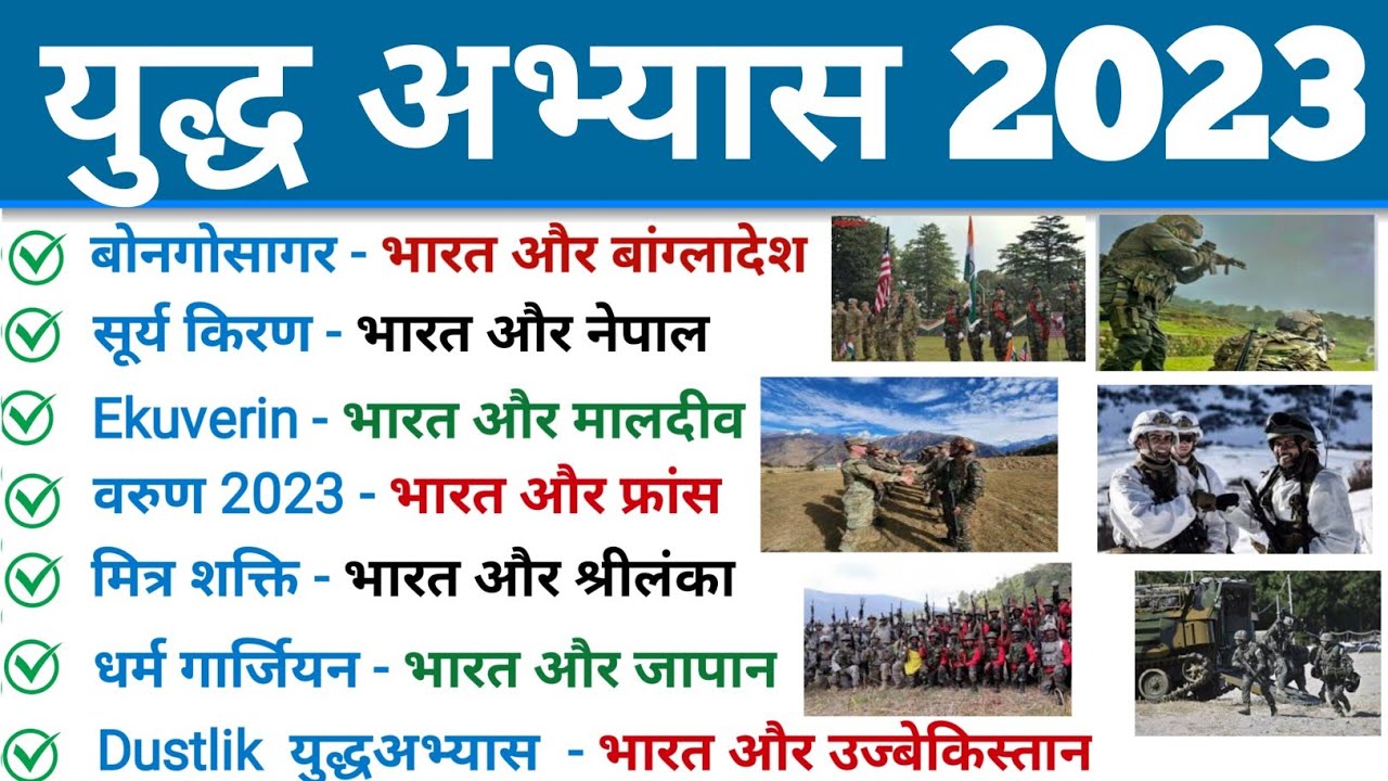 Current affairs 2023 | Yudh Abhyas 2023 | युद्ध अभ्यास 2023 | Military Exercise 2023